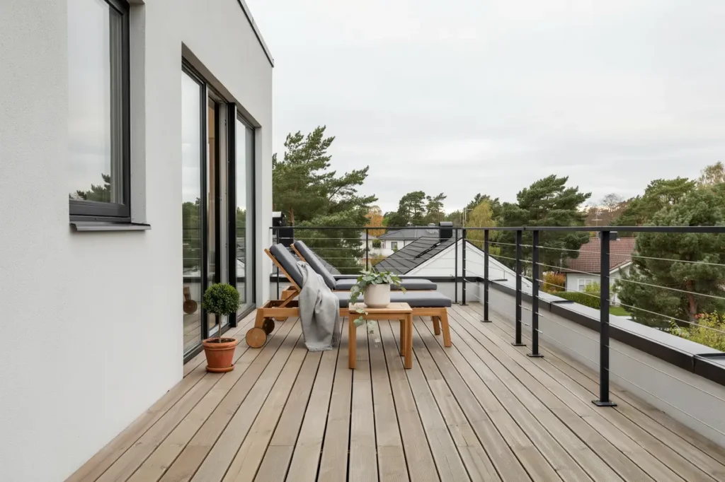 byggnation av balkong p villa i t l kungsbacka