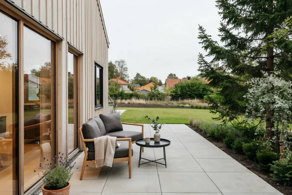 renovering av uterum och altan p villa i vallda