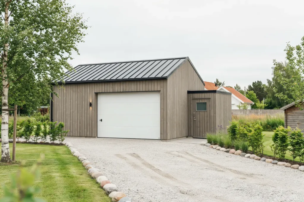 nybyggnation av garage med f rr d i onsala