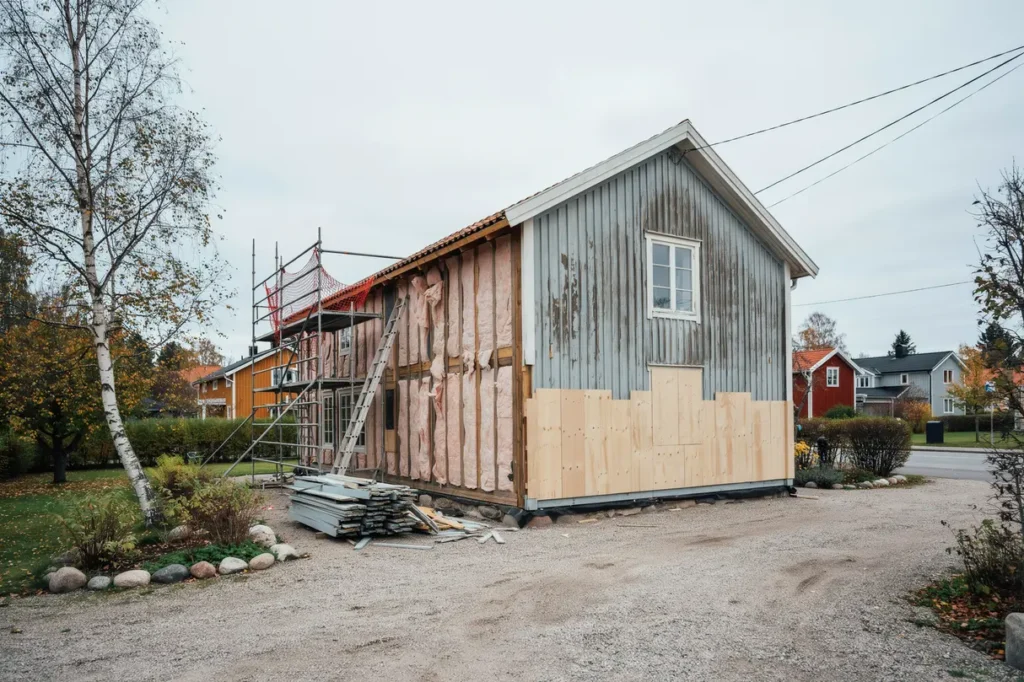 byta panel p huset tecken p slitage kostnad och r tt v g till en h llbar fasad